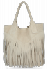 Dámská kabelka shopper bag Vittoria Gotti béžová VPOS9